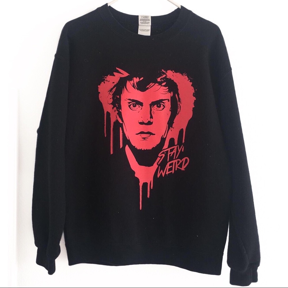 Evan Peters “Stay Weird” Sweatshirt